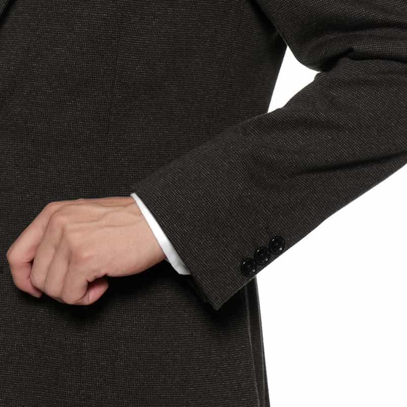 BARNEYS NEW YORK セットアップ ピンヘッド柄ジャケット BROWN