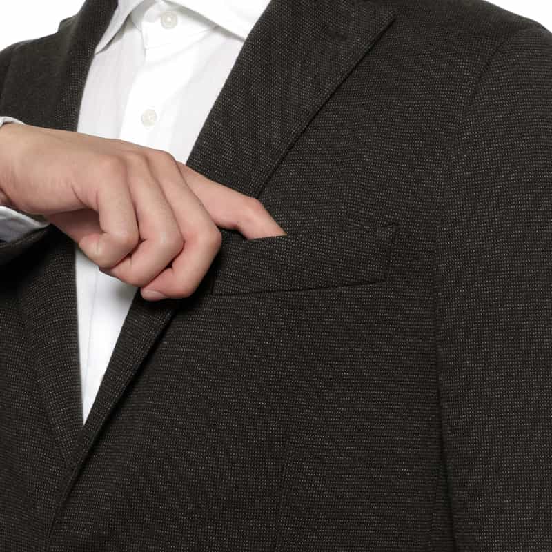 BARNEYS NEW YORK セットアップ ピンヘッド柄ジャケット BROWN