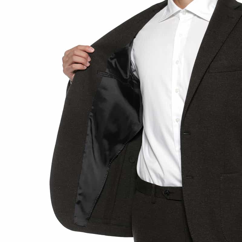 BARNEYS NEW YORK セットアップ ピンヘッド柄ジャケット BROWN