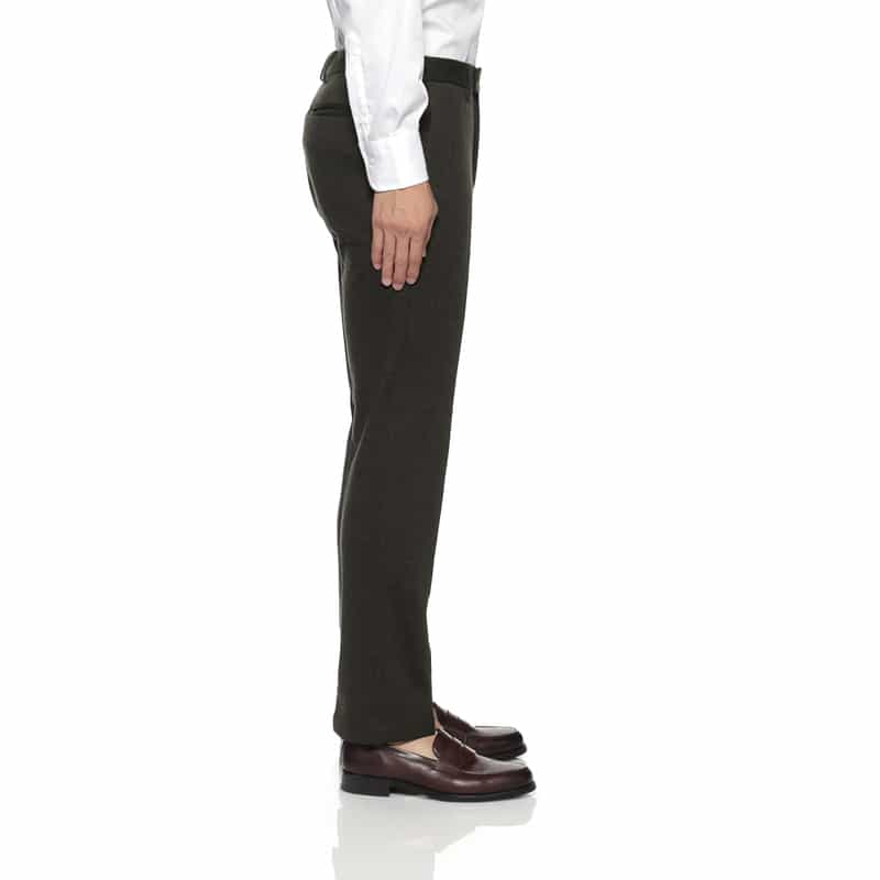 BARNEYS NEW YORK セットアップ ピンヘッド柄ストレートパンツ BROWN