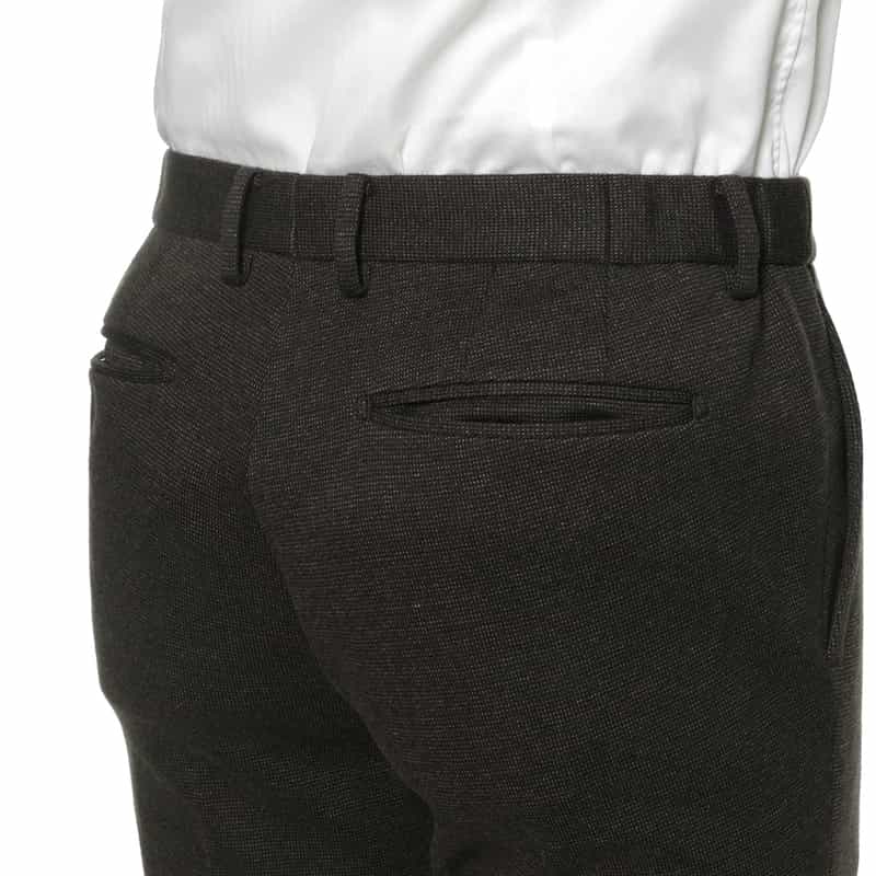 BARNEYS NEW YORK セットアップ ピンヘッド柄ストレートパンツ BROWN