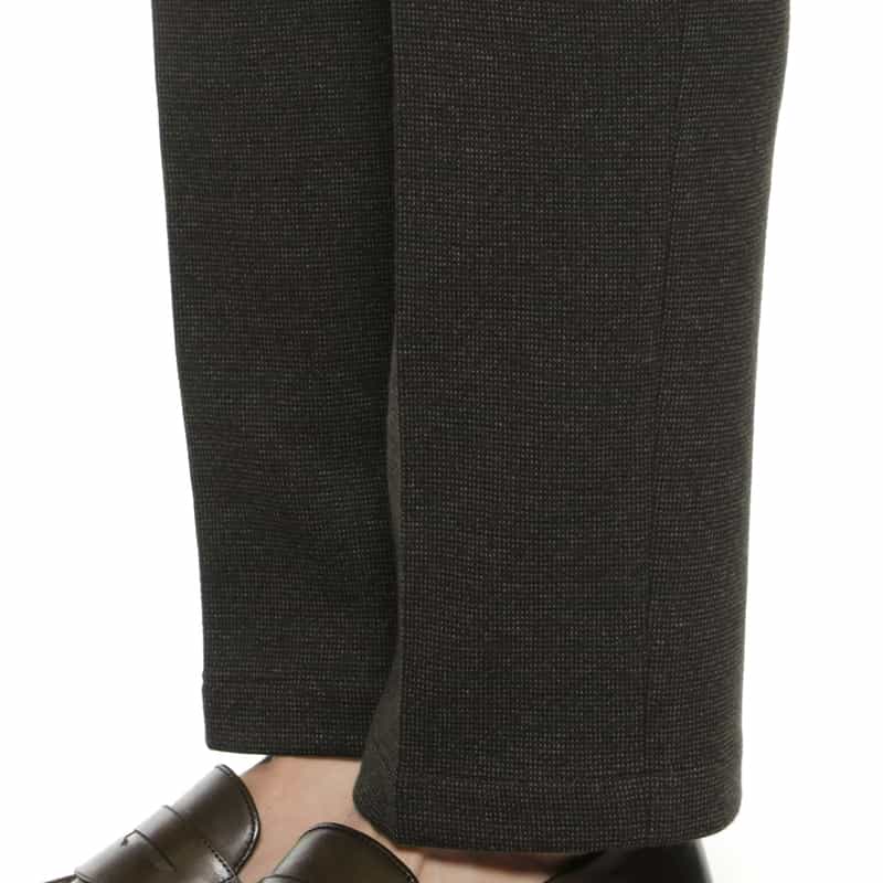 BARNEYS NEW YORK セットアップ ピンヘッド柄ストレートパンツ BROWN