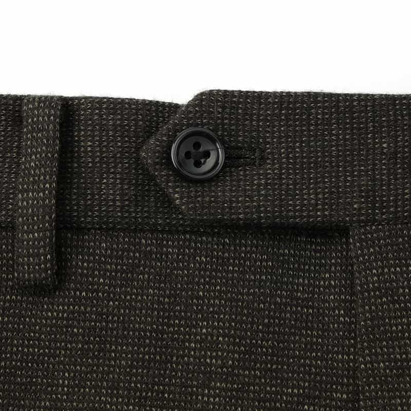 BARNEYS NEW YORK セットアップ ピンヘッド柄ストレートパンツ BROWN