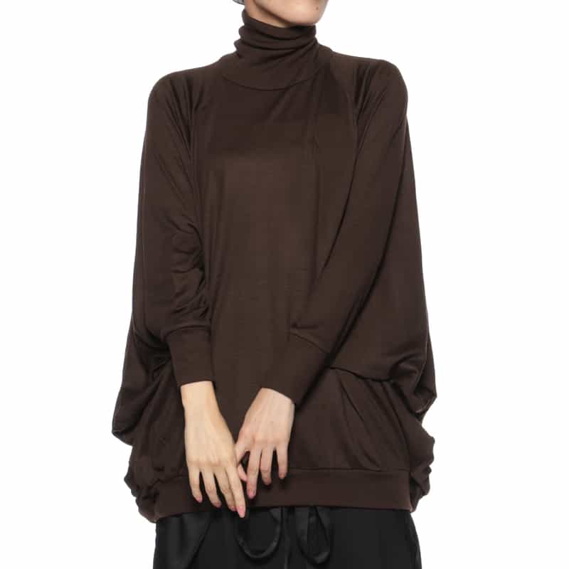 COGTHEBIGSMOKE COGTHEBIGSMOKE ＜コグザビッグスモーク＞ タートルネックニットプルオーバー BROWN