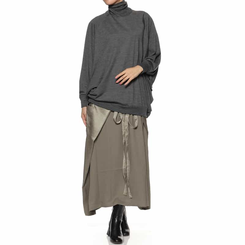 COGTHEBIGSMOKE COGTHEBIGSMOKE ＜コグザビッグスモーク＞ タートルネックニットプルオーバー DARK GRAY