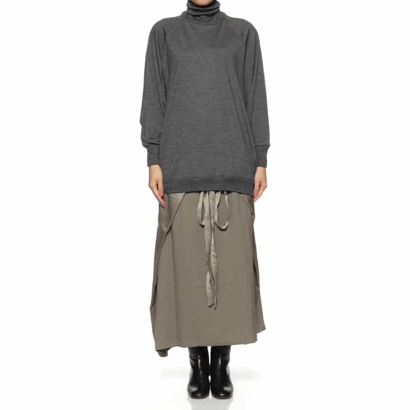 COGTHEBIGSMOKE COGTHEBIGSMOKE ＜コグザビッグスモーク＞ タートルネックニットプルオーバー DARK GRAY