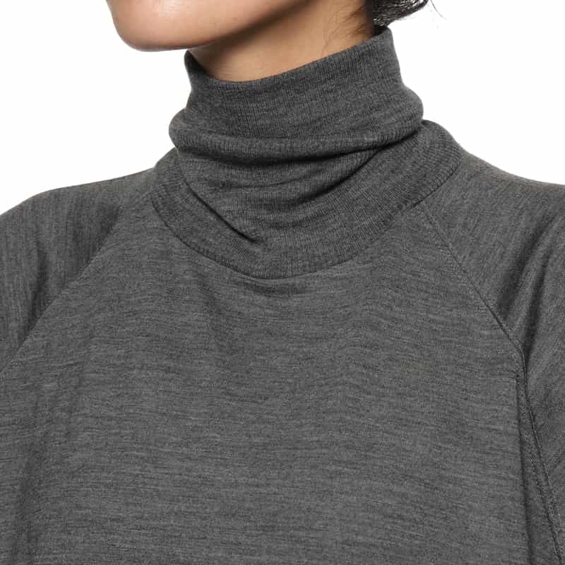 COGTHEBIGSMOKE COGTHEBIGSMOKE ＜コグザビッグスモーク＞ タートルネックニットプルオーバー DARK GRAY