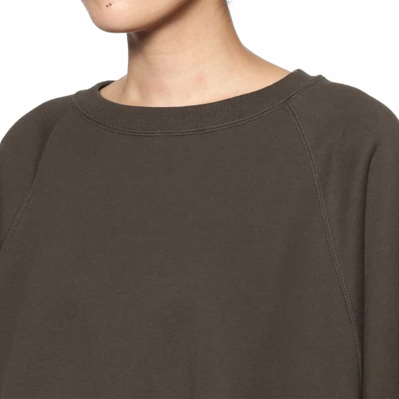 COGTHEBIGSMOKE COGTHEBIGSMOKE ＜コグザビッグスモーク＞ タック入りスウェットプルオーバー BROWN