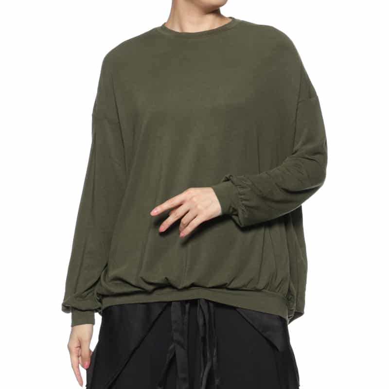 COGTHEBIGSMOKE COGTHEBIGSMOKE ＜コグザビッグスモーク＞ クルーネック ロングスリーブカットソー KHAKI