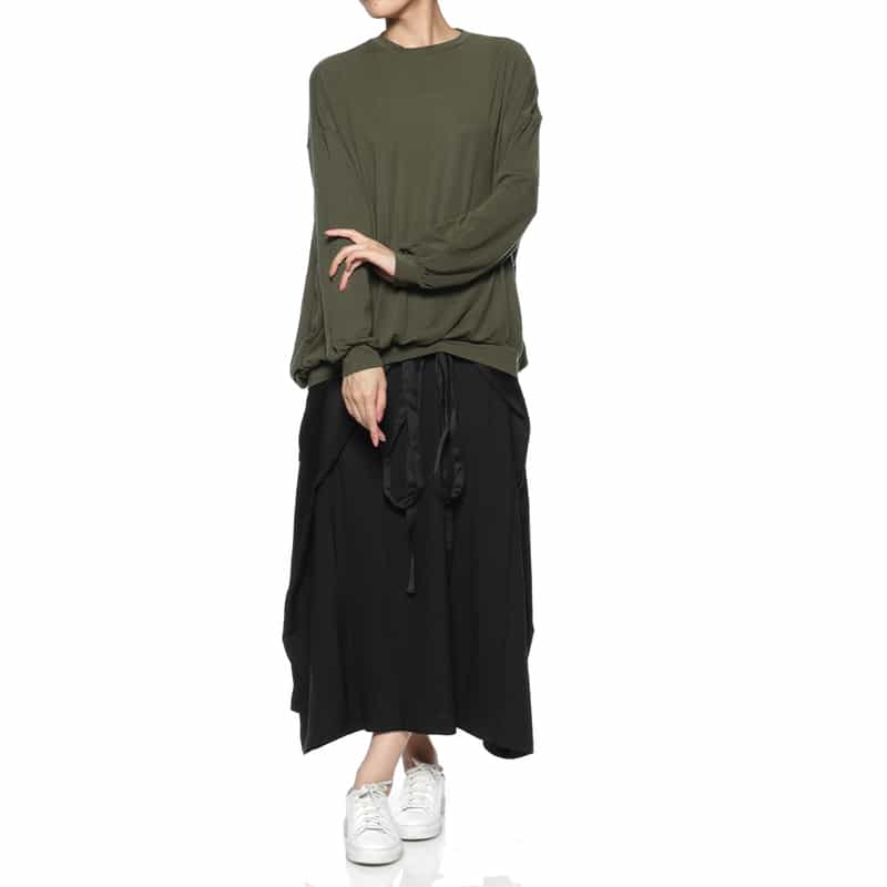 COGTHEBIGSMOKE COGTHEBIGSMOKE ＜コグザビッグスモーク＞ クルーネック ロングスリーブカットソー KHAKI