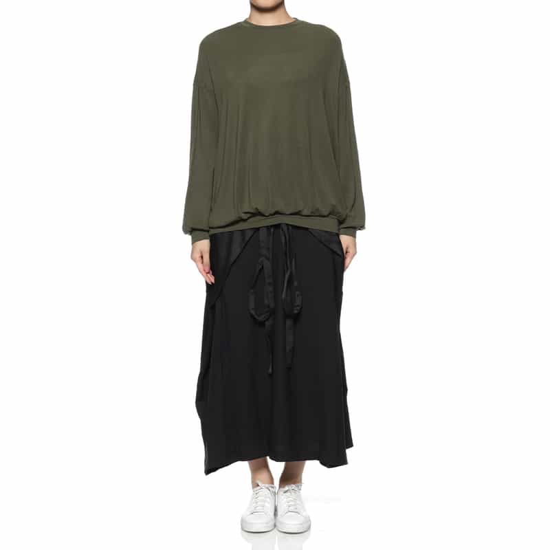 COGTHEBIGSMOKE COGTHEBIGSMOKE ＜コグザビッグスモーク＞ クルーネック ロングスリーブカットソー KHAKI