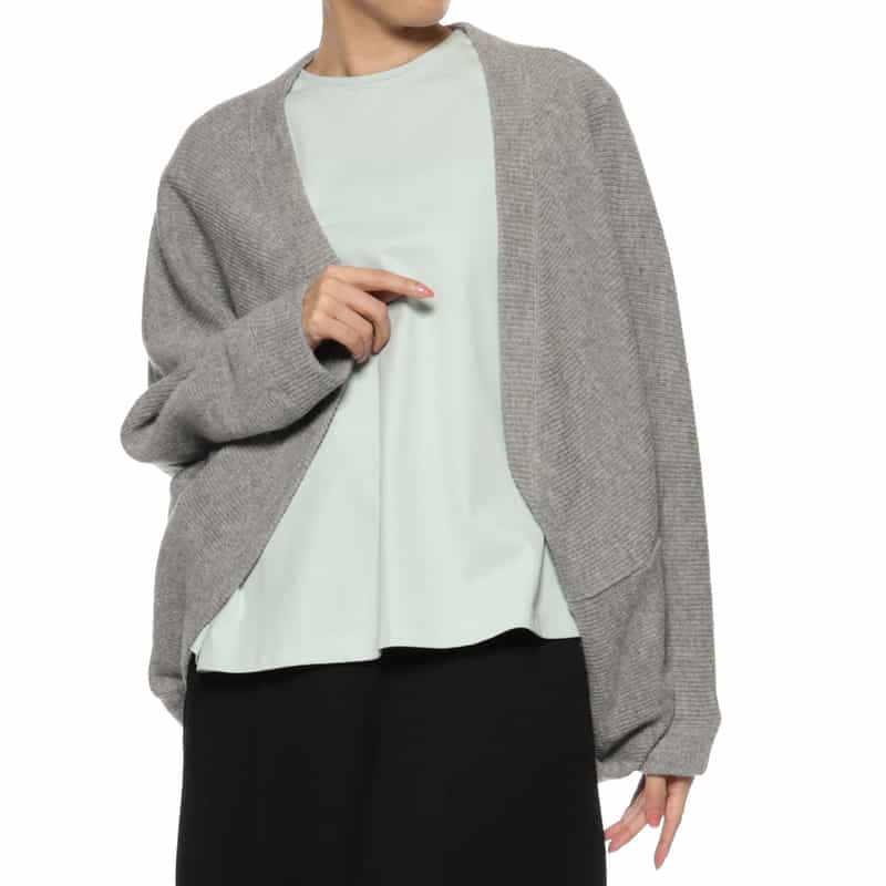 COGTHEBIGSMOKE COGTHEBIGSMOKE ＜コグザビッグスモーク＞ ニットカーディガン LIGHT GRAY