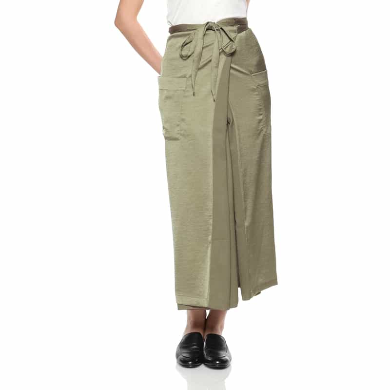 COGTHEBIGSMOKE COGTHEBIGSMOKE ＜コグザビッグスモーク＞ ラップスカート KHAKI