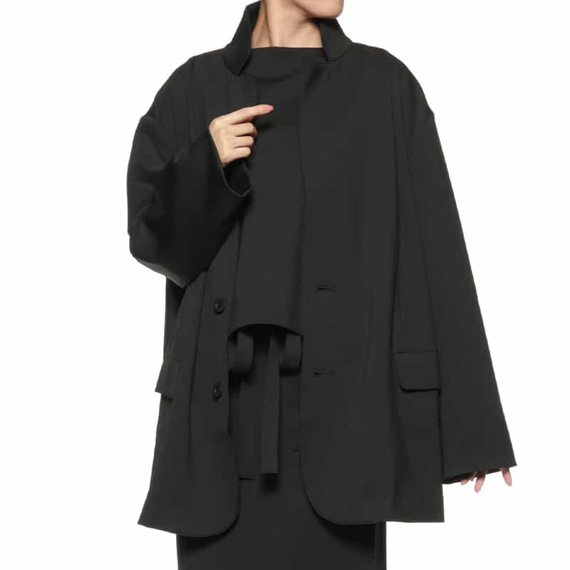 COGTHEBIGSMOKE COGTHEBIGSMOKE ＜コグザビッグスモーク＞ オーバーサイズ シングルジャケット BLACK
