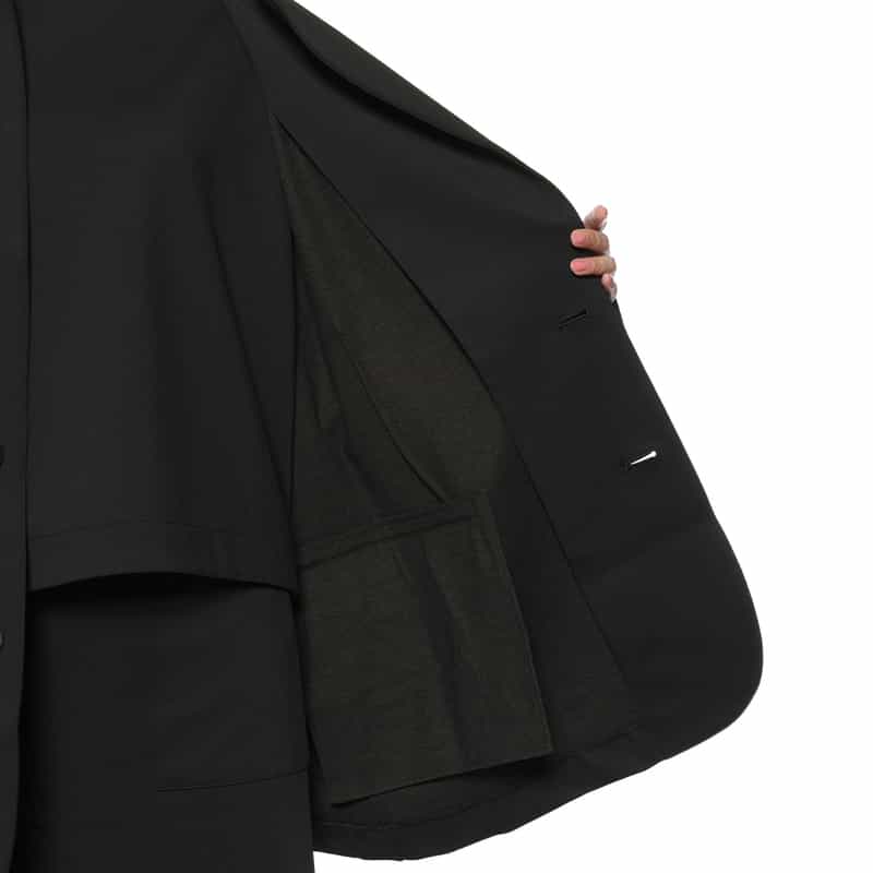 COGTHEBIGSMOKE COGTHEBIGSMOKE ＜コグザビッグスモーク＞ オーバーサイズ シングルジャケット BLACK