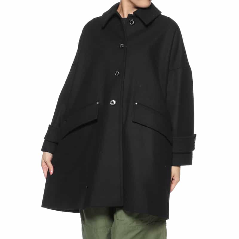 MACKINTOSH MACKINTOSH＜マッキントッシュ＞ウールメルトン素材コート“HUMBIE" BLACK