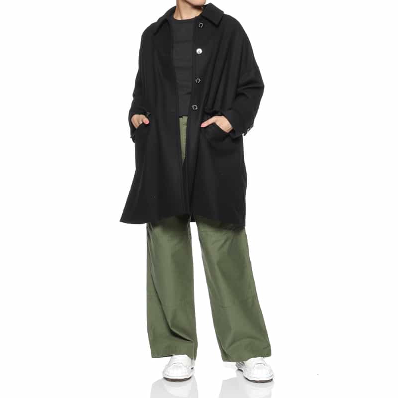 MACKINTOSH MACKINTOSH＜マッキントッシュ＞ウールメルトン素材コート“HUMBIE" BLACK