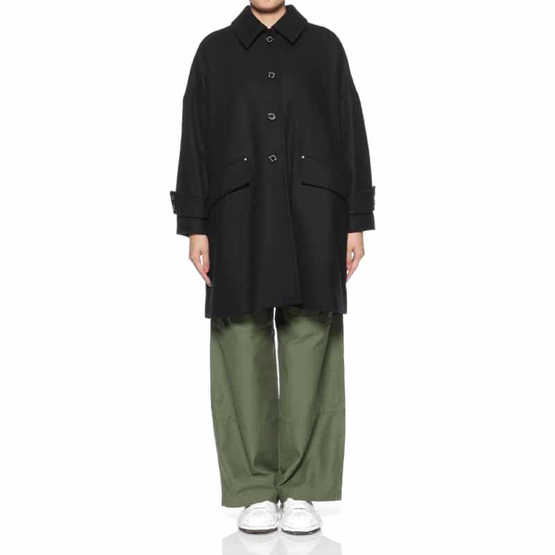 MACKINTOSH MACKINTOSH＜マッキントッシュ＞ウールメルトン素材コート“HUMBIE" BLACK