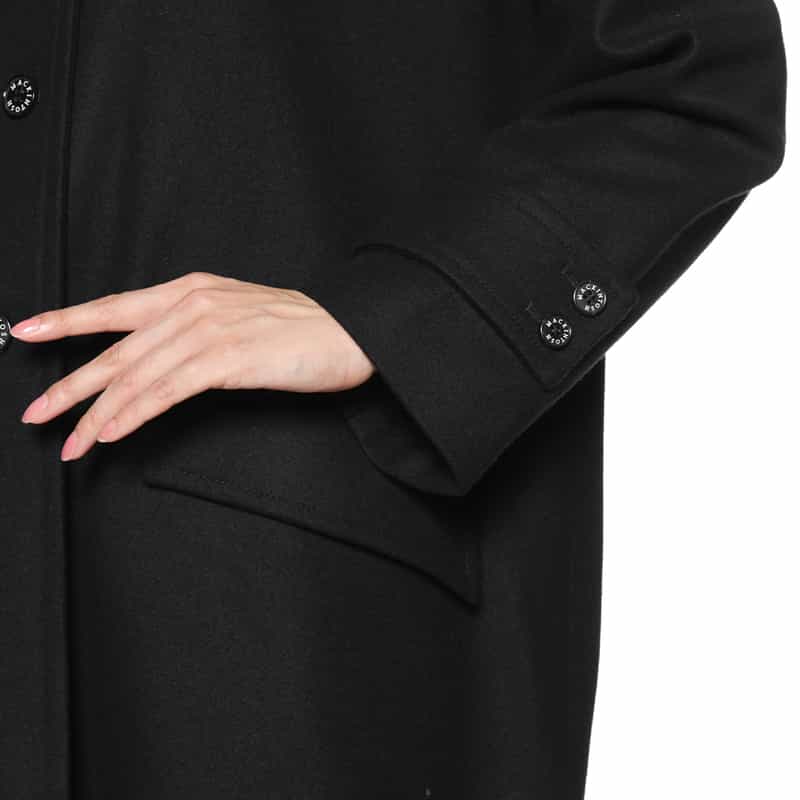 MACKINTOSH MACKINTOSH＜マッキントッシュ＞ウールメルトン素材コート“HUMBIE" BLACK