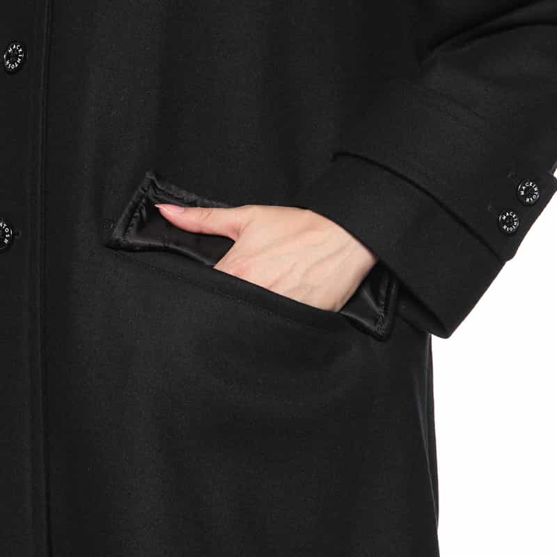 MACKINTOSH MACKINTOSH＜マッキントッシュ＞ウールメルトン素材コート“HUMBIE" BLACK