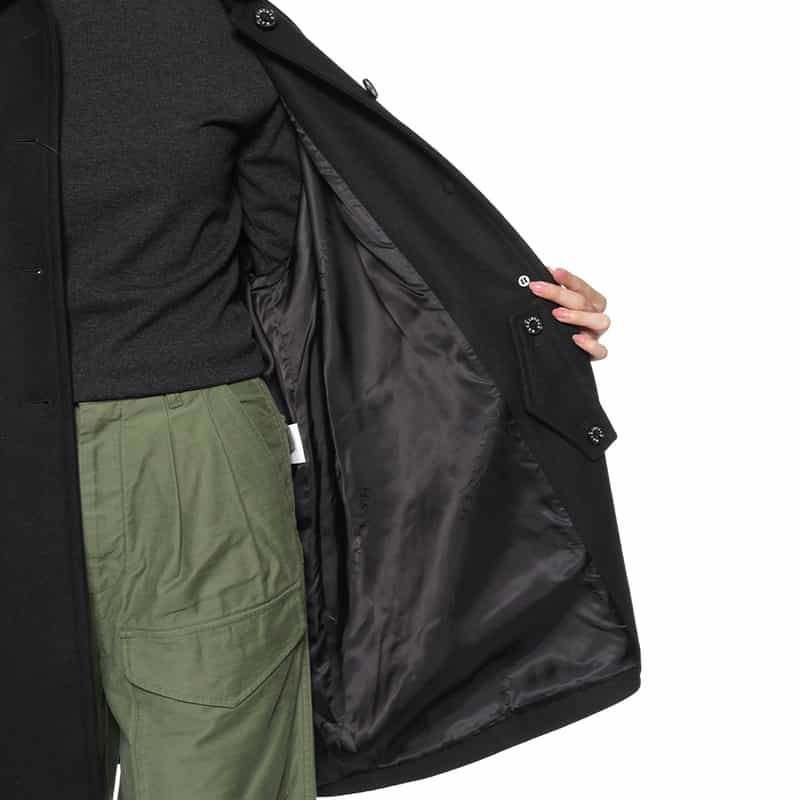 MACKINTOSH MACKINTOSH＜マッキントッシュ＞ウールメルトン素材コート“HUMBIE" BLACK