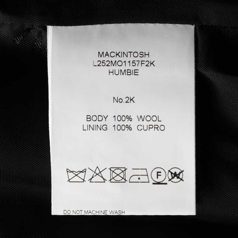 MACKINTOSH MACKINTOSH＜マッキントッシュ＞ウールメルトン素材コート“HUMBIE" BLACK