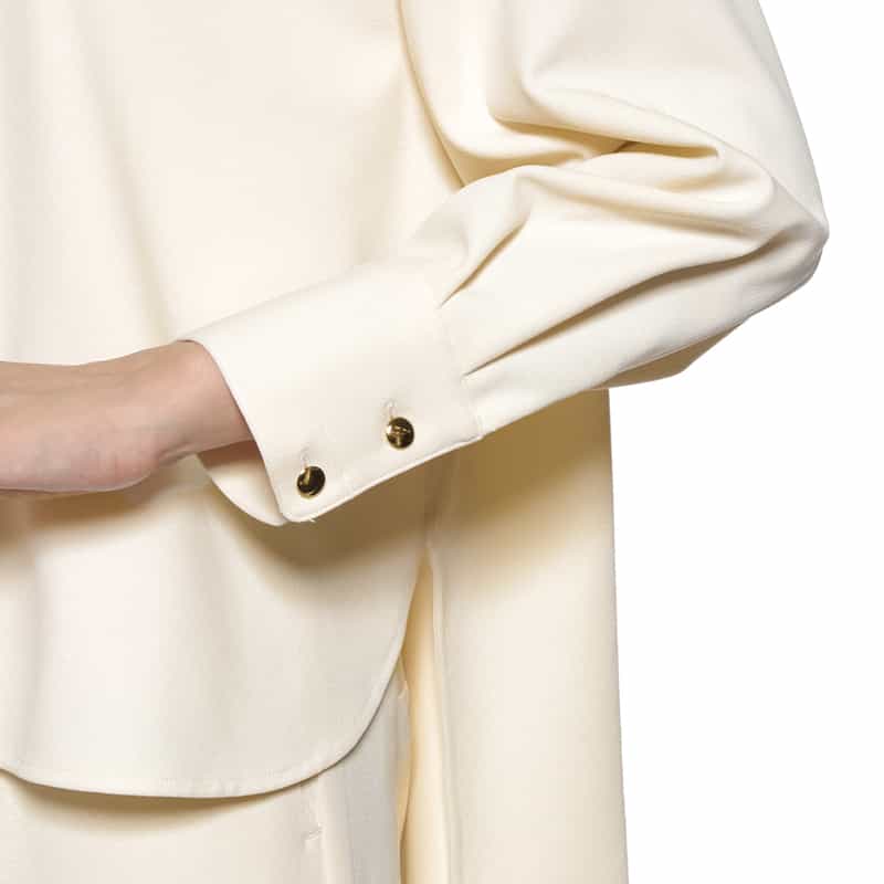 BARNEYS NEW YORK セットアップ パーフェクトジャージー素材ブラウス IVORY