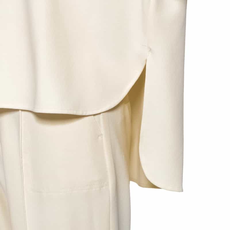 BARNEYS NEW YORK セットアップ パーフェクトジャージー素材ブラウス IVORY