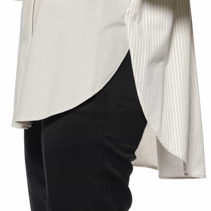 BARNEYS NEW YORK ウォッシャブル コンビネーションブラウス BEIGE