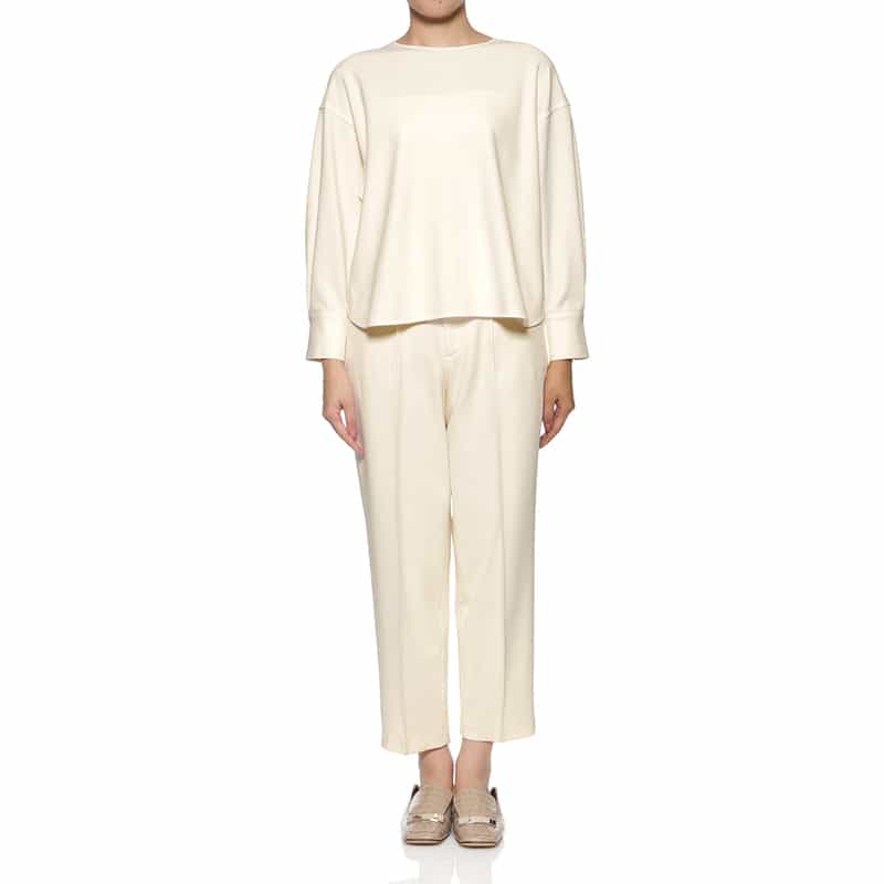 BARNEYS NEW YORK セットアップ パーフェクトジャージー素材パンツ IVORY