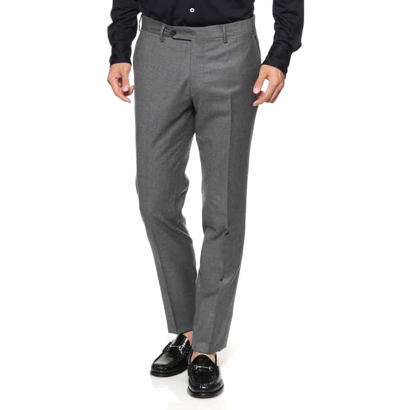 GERMANO GERMANO＜ジェルマーノ＞ フランネル素材スリムフィットパンツ GRAY