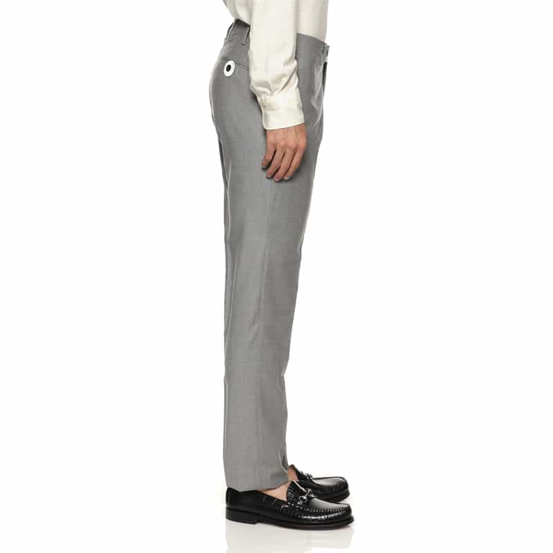 GERMANO GERMANO＜ジェルマーノ＞ フランネル素材スリムフィットパンツ LIGHT GRAY