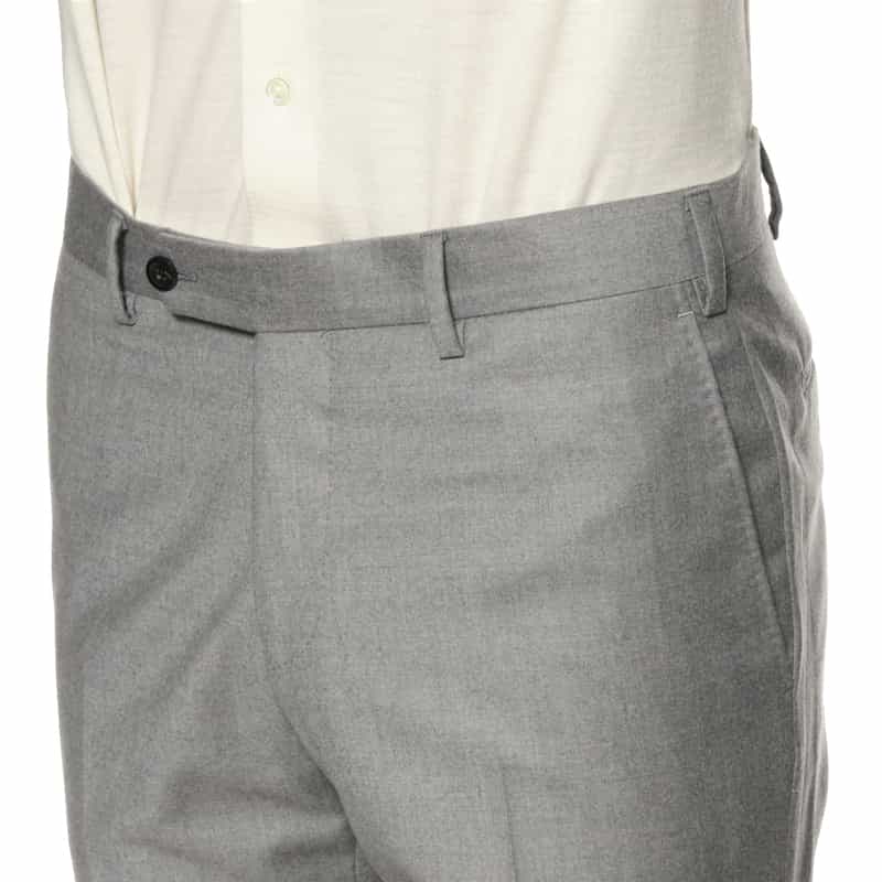 GERMANO GERMANO＜ジェルマーノ＞ フランネル素材スリムフィットパンツ LIGHT GRAY