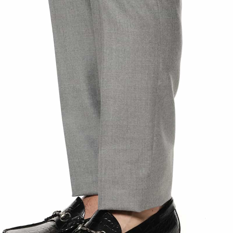 GERMANO GERMANO＜ジェルマーノ＞ フランネル素材スリムフィットパンツ LIGHT GRAY