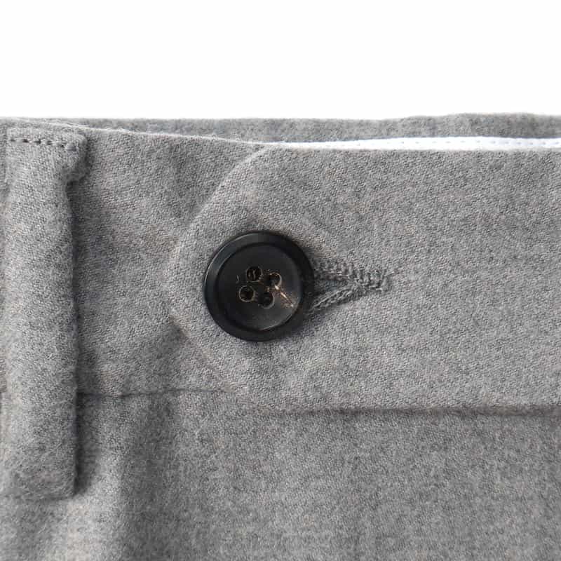 GERMANO GERMANO＜ジェルマーノ＞ フランネル素材スリムフィットパンツ LIGHT GRAY