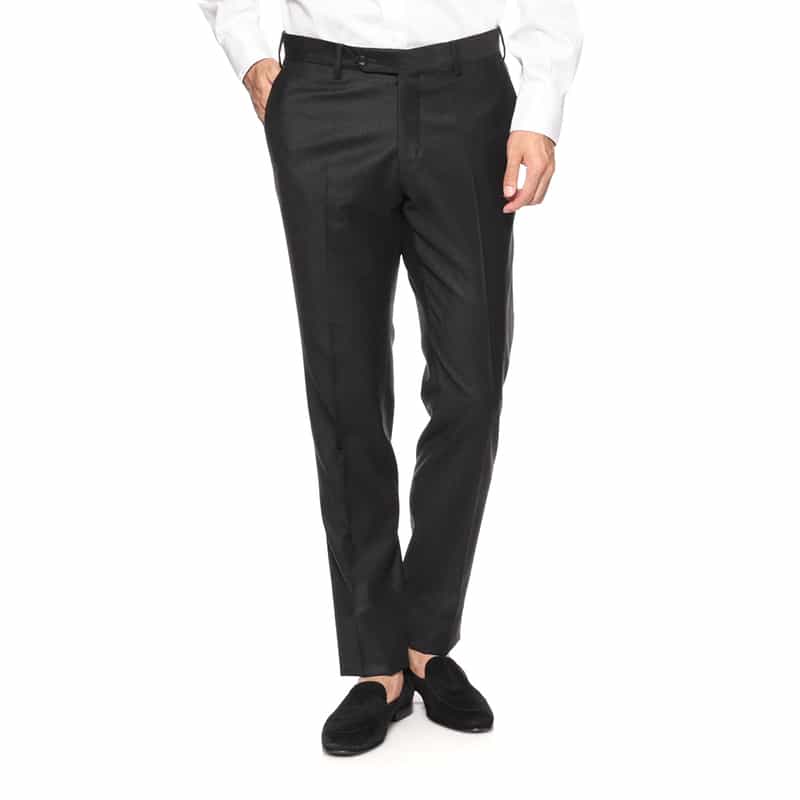 GERMANO GERMANO＜ジェルマーノ＞ フランネル素材スリムフィットパンツ DARK GRAY