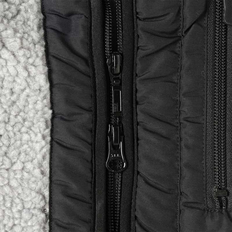 BARNEYS NEW YORK ボアフリースジャケット LIGHT GRAY