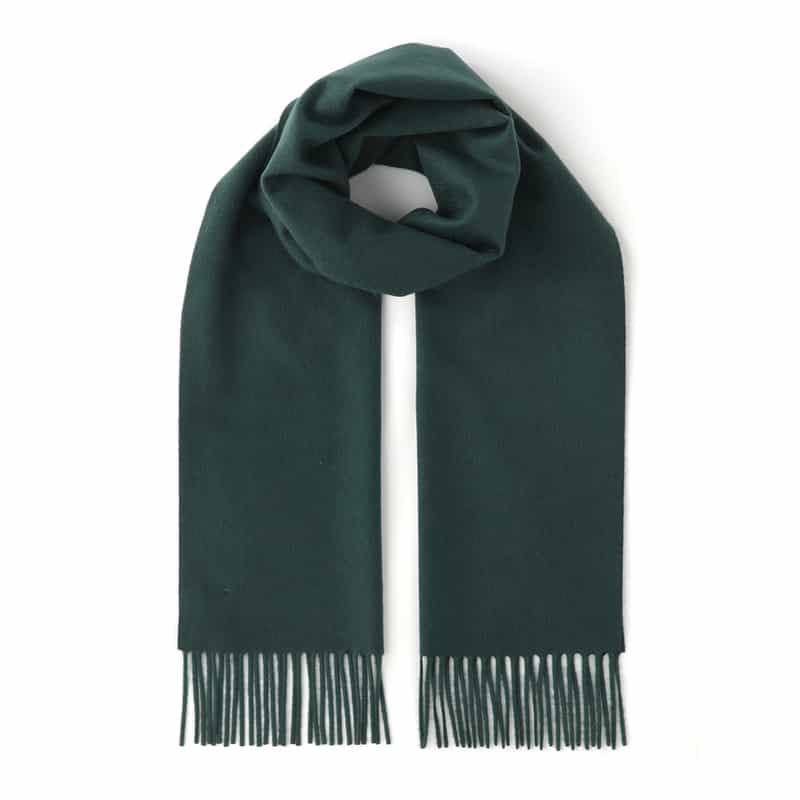 COLOMBO COLOMBO＜コロンボ＞ カシミヤスカーフ（36cm×180cm） GREEN BLUE