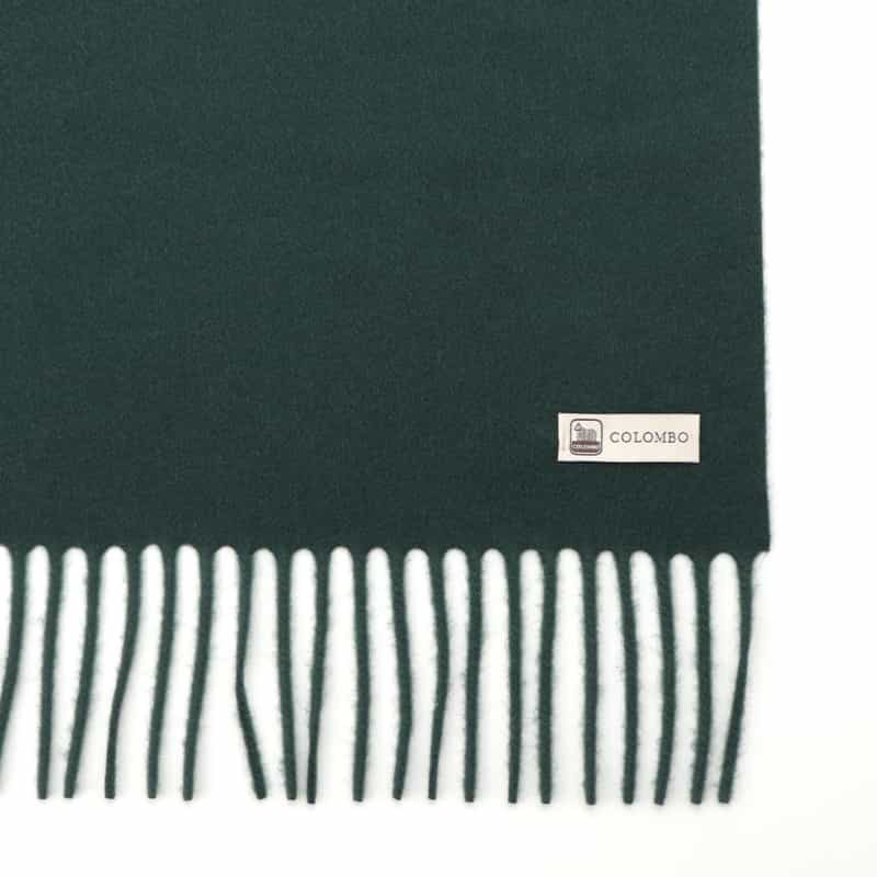 COLOMBO COLOMBO＜コロンボ＞ カシミヤスカーフ（36cm×180cm） GREEN BLUE