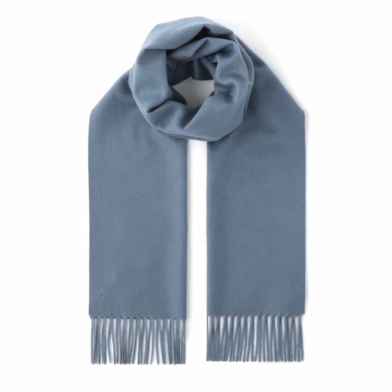 COLOMBO COLOMBO＜コロンボ＞ カシミヤスカーフ（36cm×180cm） LIGHT BLUE