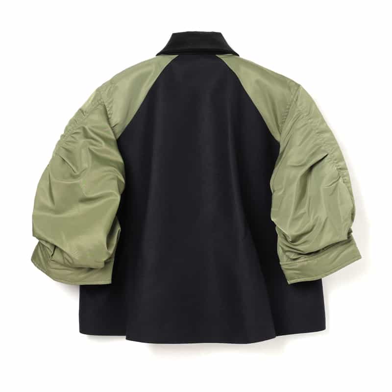 SACAI SACAI＜サカイ＞ バーニーズ　ニューヨーク限定 ミディアムスリーブ丈ブルゾン NAVY