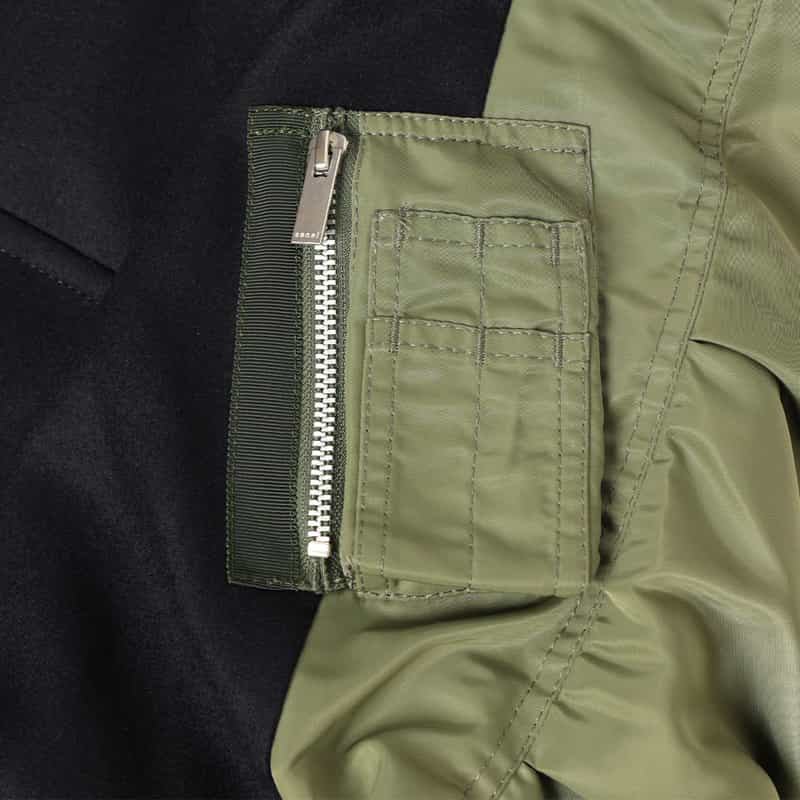 SACAI SACAI＜サカイ＞ バーニーズ　ニューヨーク限定 ミディアムスリーブ丈ブルゾン NAVY