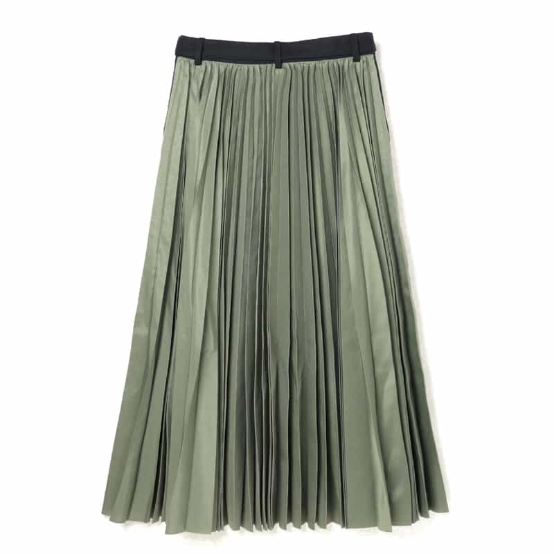 SACAI SACAI＜サカイ＞ バーニーズ　ニューヨーク限定 バックプリーツスカート NAVY