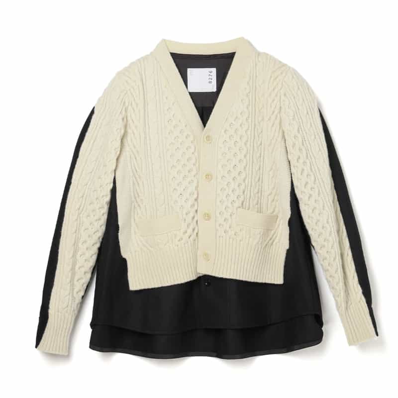 SACAI SACAI＜サカイ＞ バーニーズ　ニューヨーク限定 ウールニットカーディガン MULTICOLOR