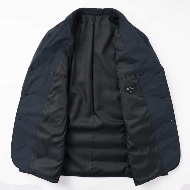 BARNEYS NEW YORK ダウンテーラードジャケット NAVY