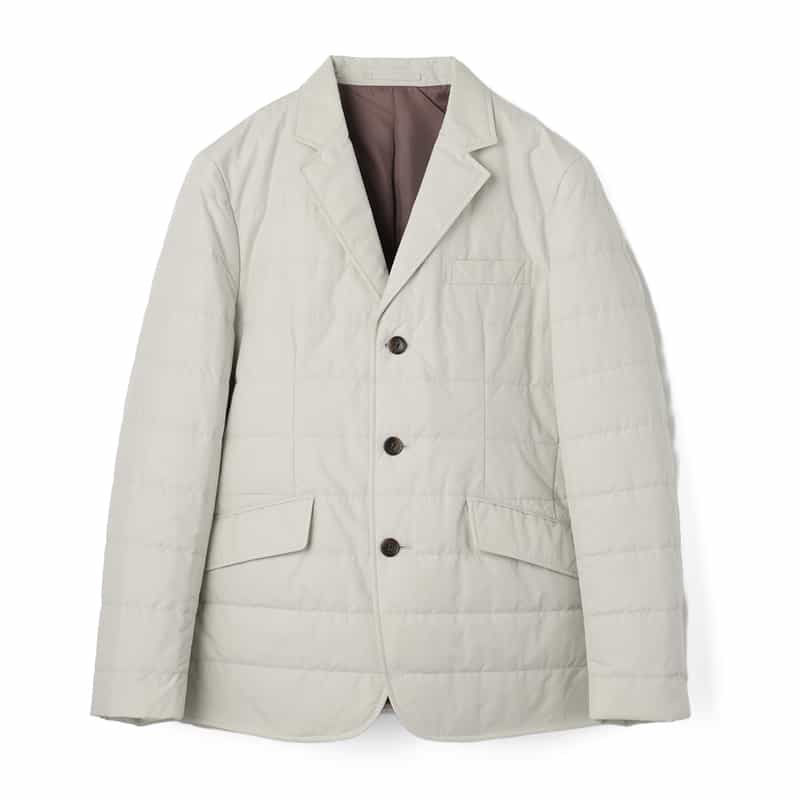 BARNEYS NEW YORK ダウンテーラードジャケット LIGHT GRAY