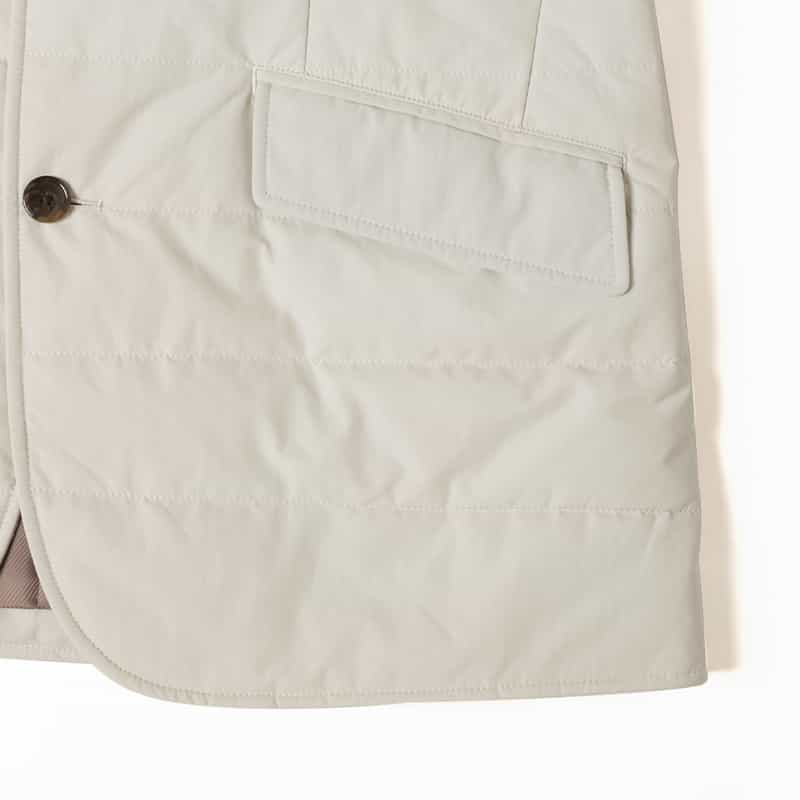 BARNEYS NEW YORK ダウンテーラードジャケット LIGHT GRAY