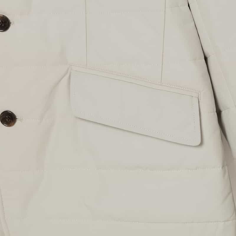 BARNEYS NEW YORK ダウンテーラードジャケット LIGHT GRAY