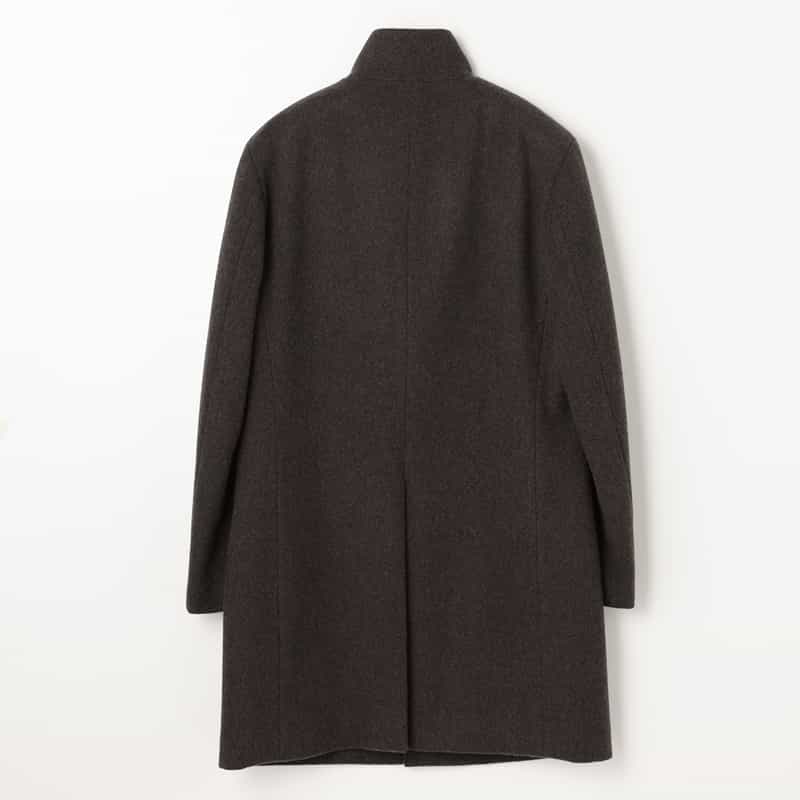 BARNEYS NEW YORK スタンドカラーコート BROWN
