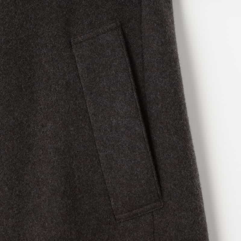 BARNEYS NEW YORK スタンドカラーコート BROWN